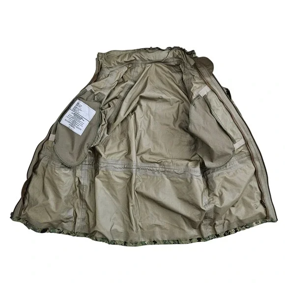 US Navy Mens‎ Small Long Type III Digital Camo Parka Working Uniform Jacket Coat